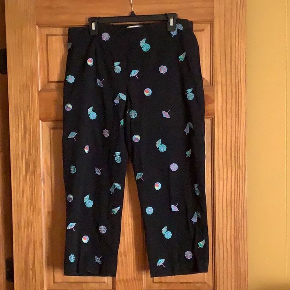 Coldwater Creek cotton cropped pants